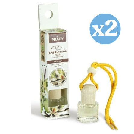 Pack 2x - DÉSODORISANT VOITURE VANILLE 6ML - Prady - 1