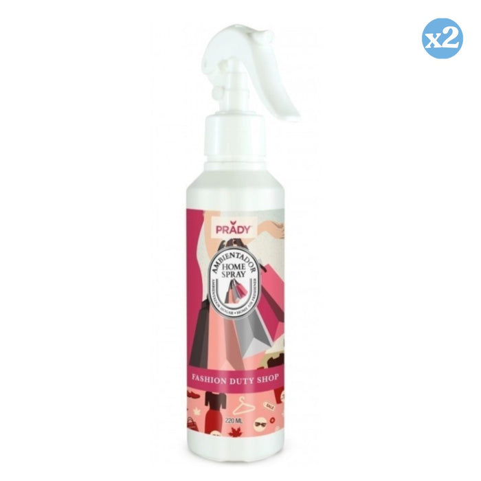 Pack 2x - PARFUM D'AMBIANCE HOME SPRAY FASHION DUTY SHOP 220 ML - Prady - 1