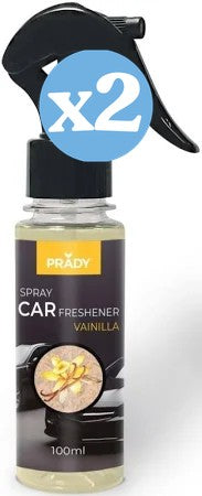 Pack 2x - DÉSODORISANT DE VOITURE À LA VANILLE - 100ML - PRADY - Prady - 1