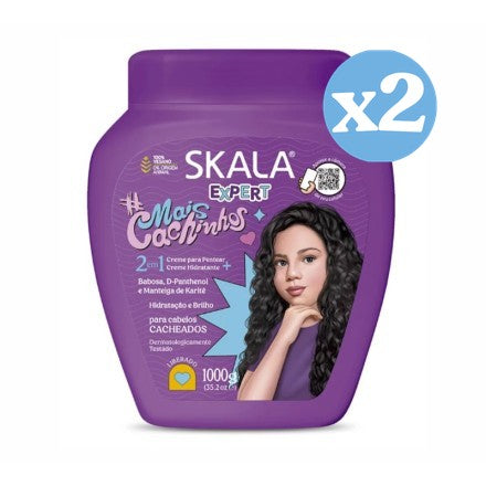 Pack 2x - Crème Revitalisante pour Boucles Mais 1000ml - Skala - 1