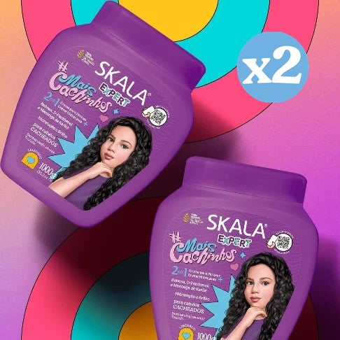 Pack 2x - Crème Revitalisante pour Boucles Mais 1000ml - Skala - 2