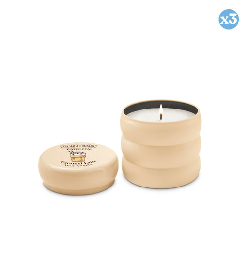 Pack 3x - BOUGIE EN BOÎTE CARAMEL LATTE PATISSERIE 150 G - The Fruit Company - 1