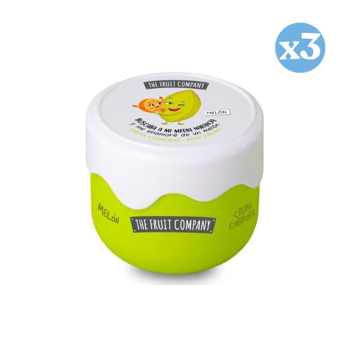 Pack 3x - CRÈME CORPORELLE MELON EFFET SOIE 200ML TFC - The Fruit Company - 1