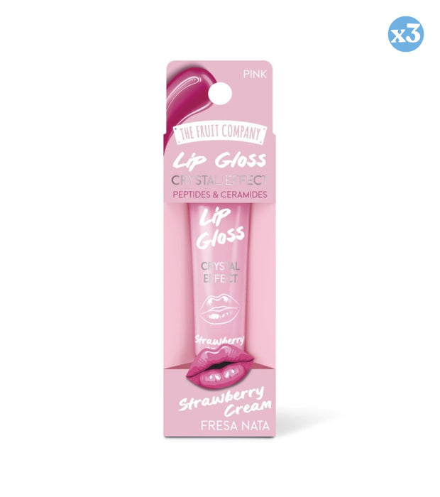 Pack 3x - BRILLANT À LÈVRES DONUT CRÈME DE FRAISE - The Fruit Company - 2