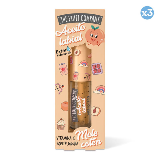 Pack 3x - HUILE À LÈVRES PÊCHE 3,6 G - THE FRUIT COMPANY - The Fruit Company - 1