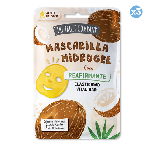 Pack 3x - Masque facial en hydrogel raffermissant à la noix de coco 31g - The Fruit Company - 1
