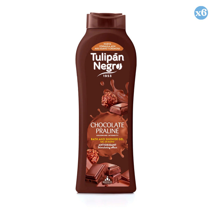 Pack 6x - Gel douche Tulipán Negro Chocolat Praliné 650 ml - Tulipan Negro - 1