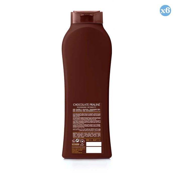 Pack 6x - Gel douche Tulipán Negro Chocolat Praliné 650 ml - Tulipan Negro - 3