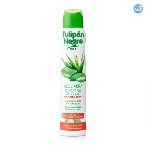 Pack 3x - SPRAY DEO ALOE ET JOJOBA 200 ml. - Tulipan Negro - 1