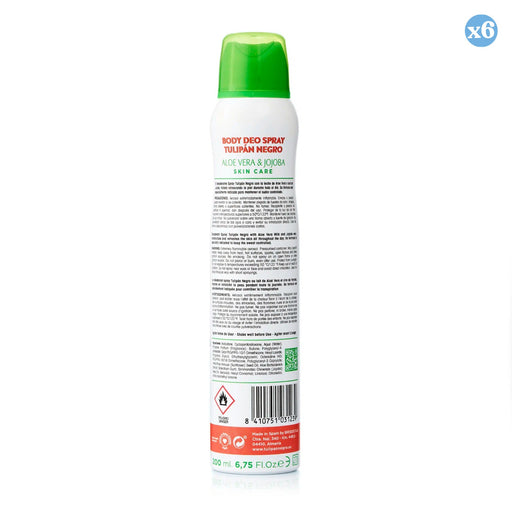 Pack 6x - SPRAY DEO ALOE ET JOJOBA 200 ml. - Tulipan Negro - 2