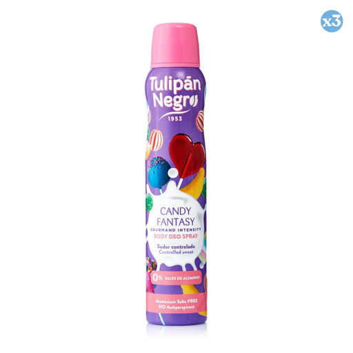 Pack 3x - VAPORISATEUR CORPOREL DEO TN CANDY FANTASY 200 ML - Tulipan Negro - 1