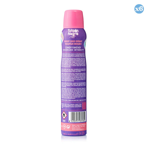 Pack 6x - VAPORISATEUR CORPOREL DÉODORANT TN CANDY FANTASY 200 ML - Tulipan Negro - 2