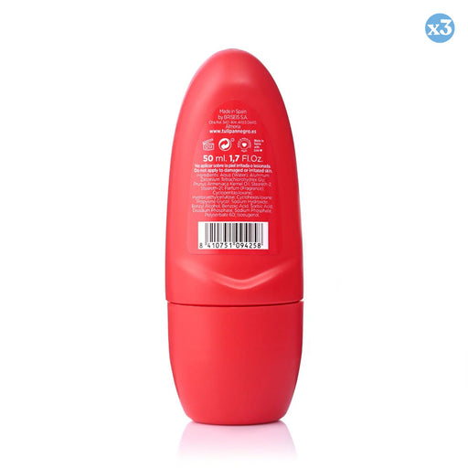 Pack 3x - Déodorant Roll-on Fraise & Cerise 50ml Tulipán Negro - Tulipan Negro - 2