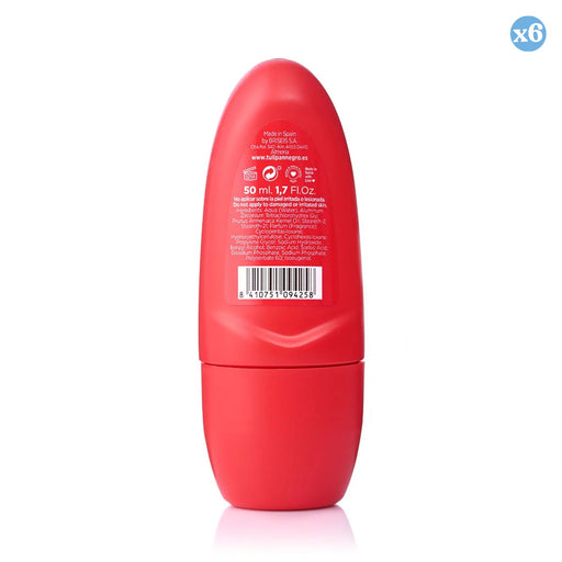 Pack de 6 - Déodorant Roll-on Fraise & Cerise 50ml Tulipe Noire - Tulipan Negro - 2