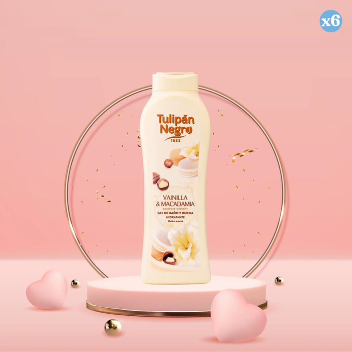 Lot de 6 - GEL TULIPAN NEGRO VANILLE ET MACADAMIA 650 ML - Tulipan Negro - 3