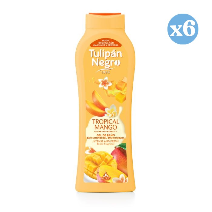Pack 6x - Gel douche Tulipe Noire Tropical Mangue - Tulipan Negro - 1