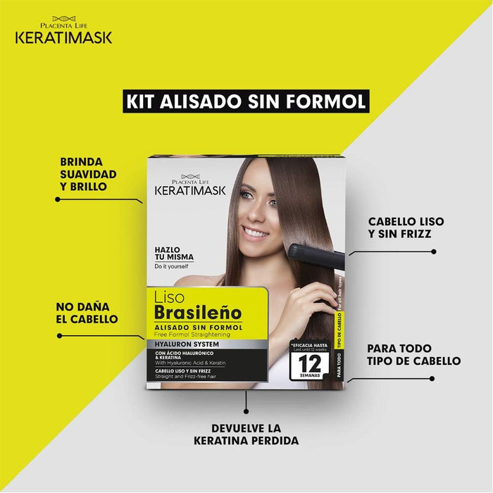 Pack 2 Lissage Brésilien Keratimask sans Formol - Be Natural - 5
