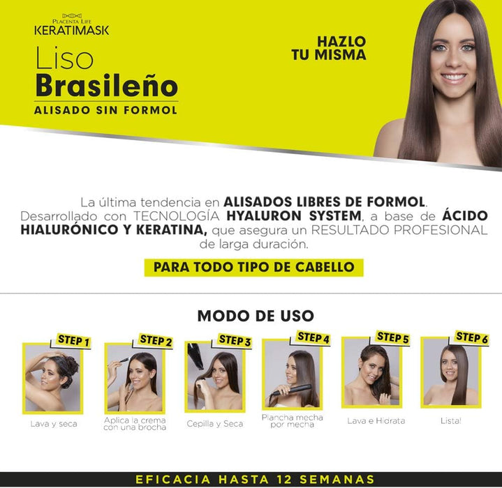 Pack 2 Lissage Brésilien Keratimask sans Formol - Be Natural - 7
