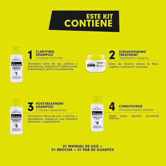 Pack 2 Lissage Brésilien Keratimask sans Formol - Be Natural - 4