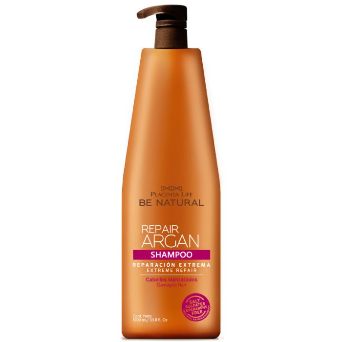 Shampoing Réparateur Argan - 1l - Be Natural - 1