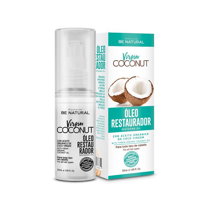 Huile Réparatrice - Huile Réparatrice Vierge de Noix de Coco 50ml - Be Natural - 1