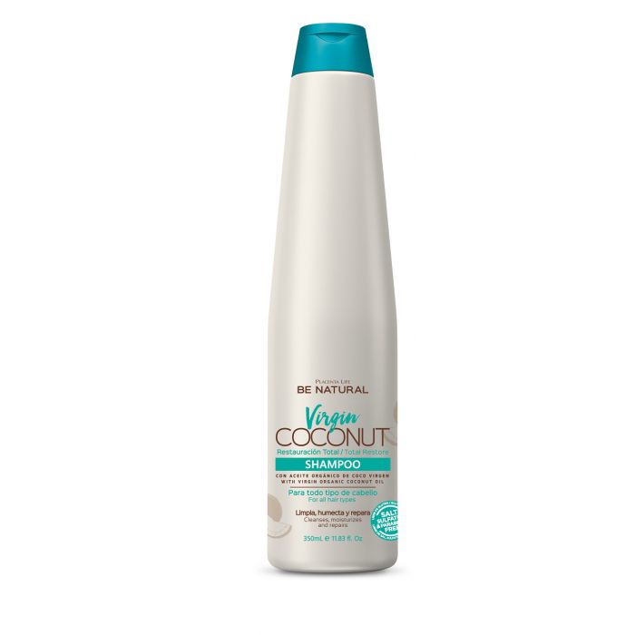 Shampoing Vierge à la Noix de Coco 350ml - Be Natural - 1