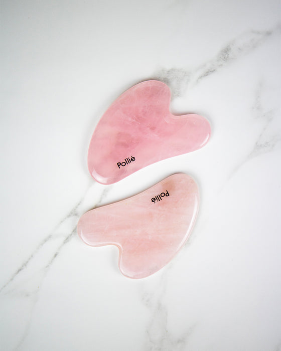 Pierre de Quartz Rose pour Massage du Visage - Pollié - 4