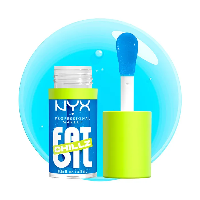 Fat Oil Chillz Aceite Labial - Efecto frío - 8 ml - Nyx : Polar Peppermint 4,8 ml - 1