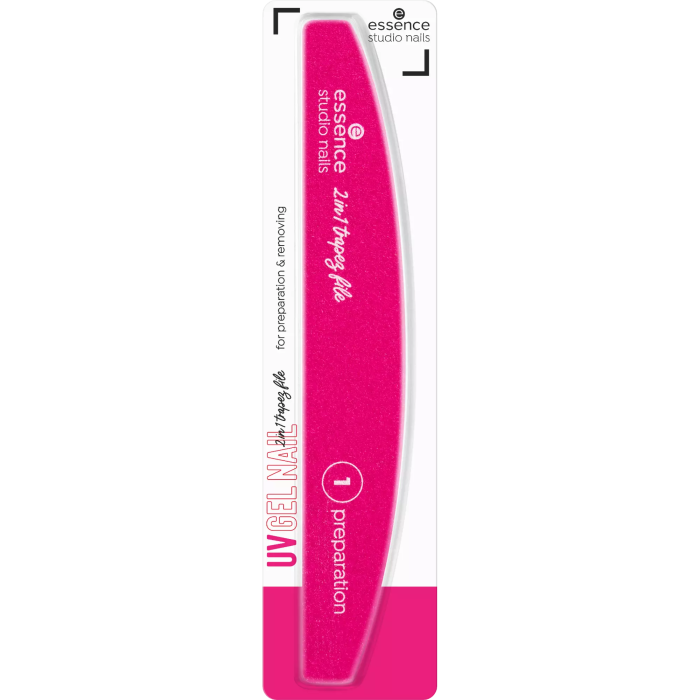 Lima trapezoidal 2 en 1 Studio Nails - Trapezoidal - 1 unidad - Essence - 1