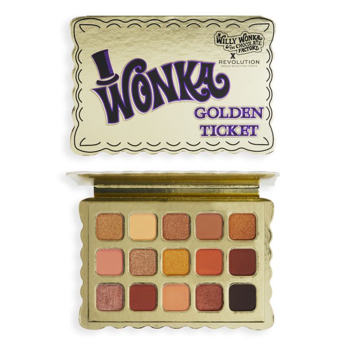 Palette d'Ombres à Paupières Willy Wonka Golden Ticket - Make Up Revolution - 1