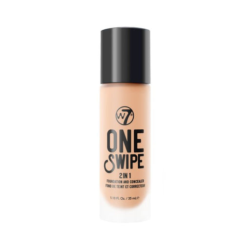 Base Maquillage et Correcteur 2en1 One Swipe 35 ml - W7 : Natural Beige - 1