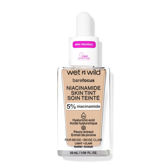 Base de Maquillaje Bare Focus Niacinamide Skin Tint - Wet N Wild : Fair Beige - 1
