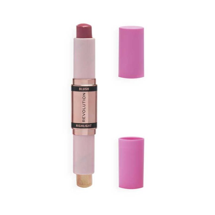 Stick Duo Illuminateur et Blush - Make Up Revolution : Mauve Glow - 1