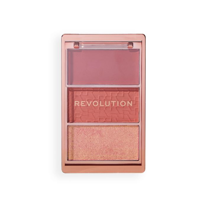Palette de fards à joues Icon Blush - Make Up Revolution : Aura Points Rose - 1