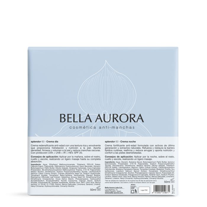Pack Splendor 60 Jour + Splendor 60 Nuit 100 ml - Bella Aurora - 3