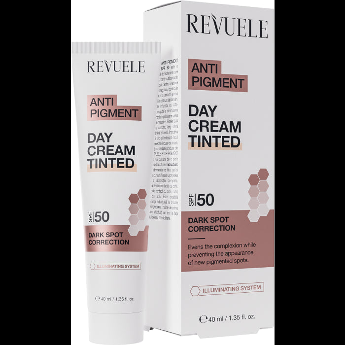Crème de Jour Anti Pigment Tinted Spf50 40 ml - Revuele - 1