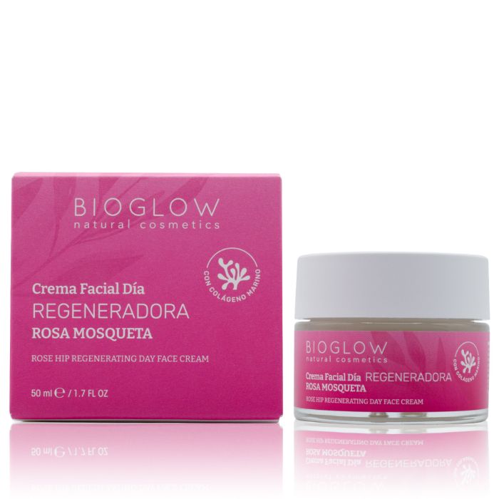 Crème régeneratrice pour le visage à la rose musquée 50 ml - Bioglow - 1