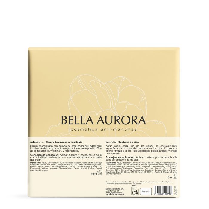 Pack Splendor Sérum Vitamine C + Contour des Yeux - Bella Aurora - 5
