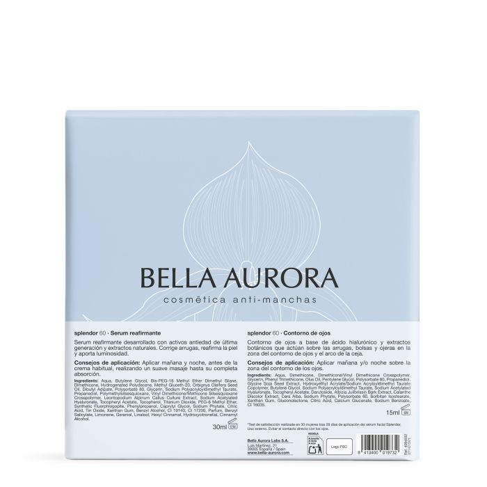 Pack Splendor 60 Sérum Raffermissant + Contour des Yeux Redensifiant - Bella Aurora - 4