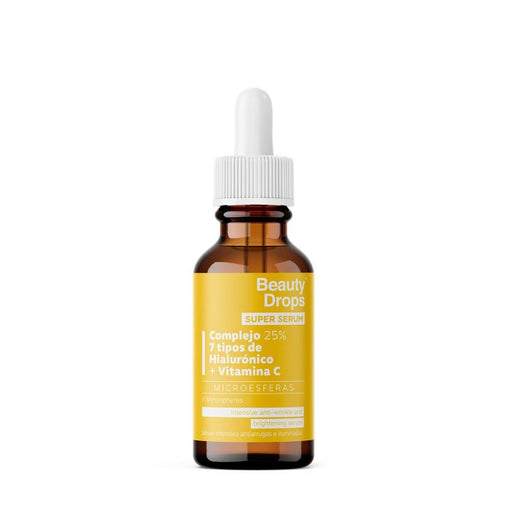 Super Sérum Intensif Anti-rides et Illuminateur à l'Acide Hyaluronique + Vitamine C 30 ml - Beauty Drops - 1
