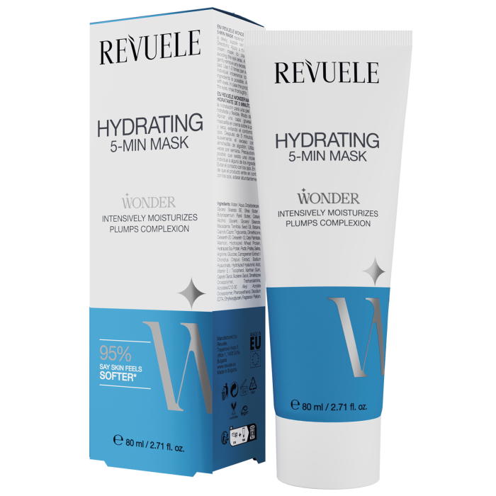 Wonder Hydrating 5Min Mascarilla Facial - Hidratante - 80 ml - Revuele - 1