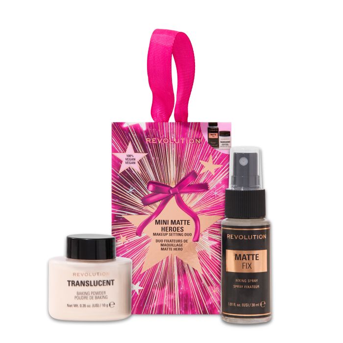 Gift Set Mini Matte Heroes Makeup Setting Duo - Mini - Pack de 2 - Make Up Revolution - 1