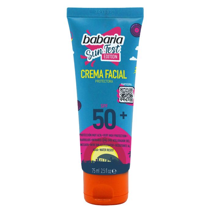 Sunfest Crème Faciale Protectrice SPF 50+ 75 ml - Babaria - 1