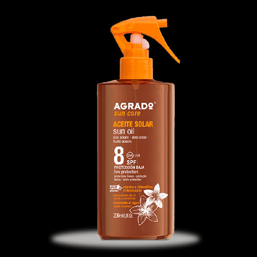 Huile Solaire Spf8 200 ml - Agrado - 1