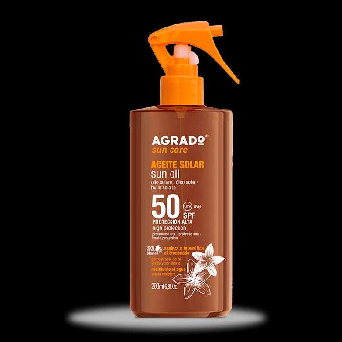 Huile Solaire Spf50 200 ml - Agrado - 1