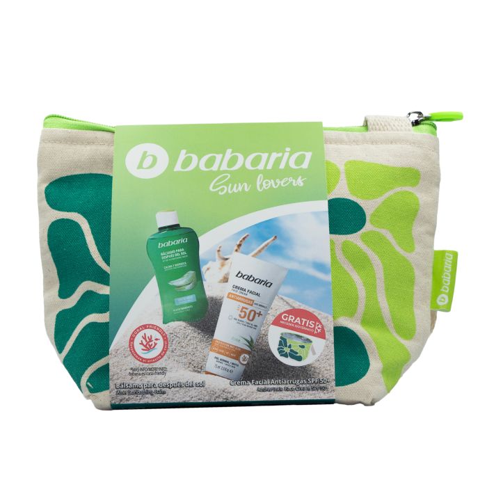 Trousse Sunshine Crème Visage SPF50+ à l'Aloe et Baume Après-Soleil Effet Glace 75ml - Babaria - 1