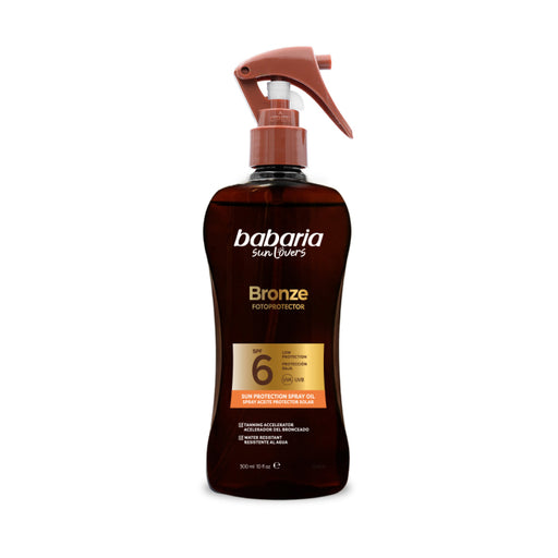 Huile protectrice solaire Bronze Spf6 300 ml - Babaria - 1