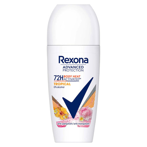 Déodorant roll-on antitranspirant tropical 72h Advanced Protection 50ml - Rexona - 1