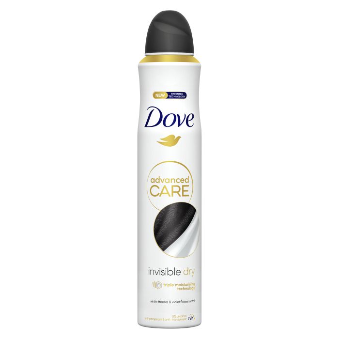 Déodorant Spray Antitranspirant Advanced Care Invisible Dry 200 ml - Dove - 1