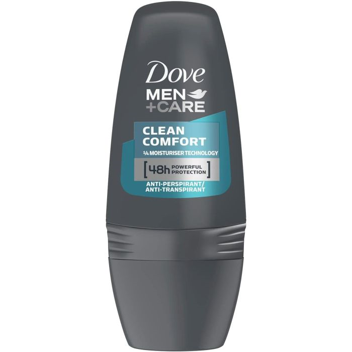 Déodorant Roll-on Antitranspirant Clean Confort Men + Care 50 ml - Dove - 1